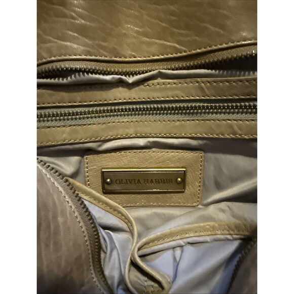 OLIVIA HARRIS Brown Leather Shoulder Bag/Crossbody - Military-ish Look - Picture 11 of 11